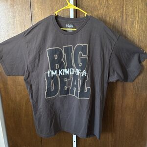 Lifestyle T-Shirt Size 3XLT I'M Kinda Of A Big Deal Men's  Brown Heavy